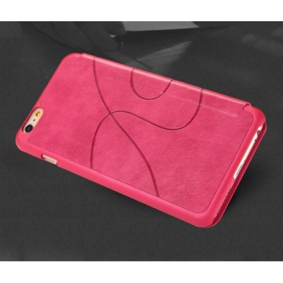 Apple iPhone 6 Plus (6s Plus) „Kalaideng“ Oscar ādas atvēramais rozs futrālis / Vacins.lv