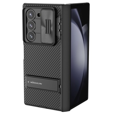 Samsung Galaxy Fold6 5G (SM-F956B) „Nillkin“ CamShield Kickstand melns apvalks | vacins.lv