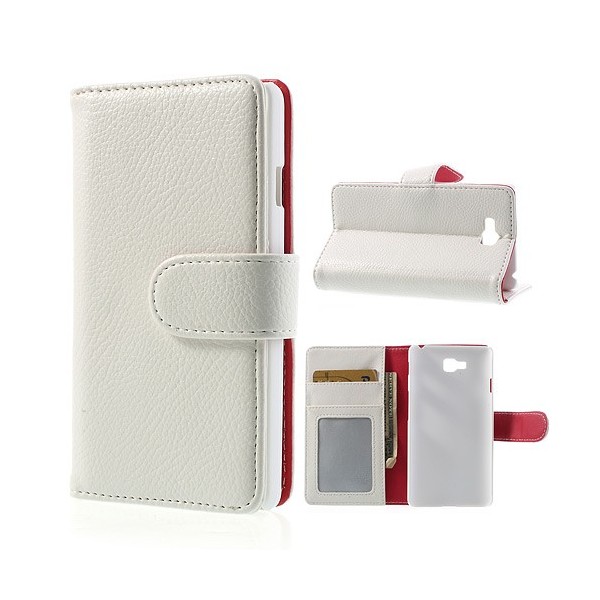 „Litchi“ atverčiamas dėklas - baltas (Optimus L9 II)