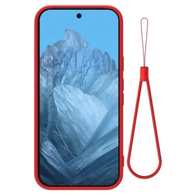 Google Pixel 9 Pro XL Shell cieta silikona (TPU) apvalks - sarkans | vacins.lv