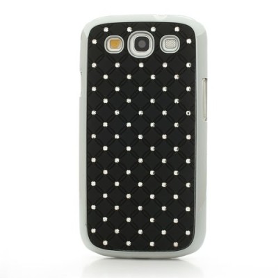 Samsung Galaxy S3 i9300 elegantiškas juodas dėklas su blizgučiais / Priedai.lt