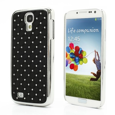 Samsung Galaxy S4 i9505 elegants melns futrālis ar spīduļiem / Vacins.lv