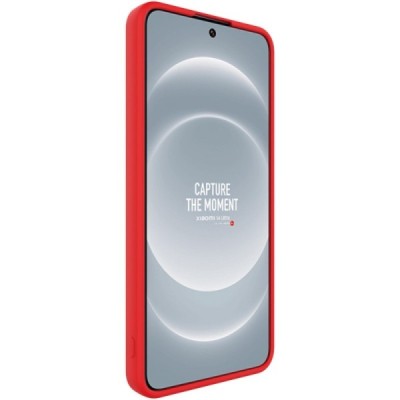 Xiaomi 14 Ultra „Imak“ cieta silikona (TPU) sarkans apvalks | vacins.lv