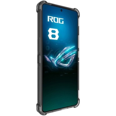 Asus Rog Phone 8 (8 Pro) Imak pastiprinātas aizsardzības cieta silikona (TPU) pelēks vāciņš | Vacins.lv