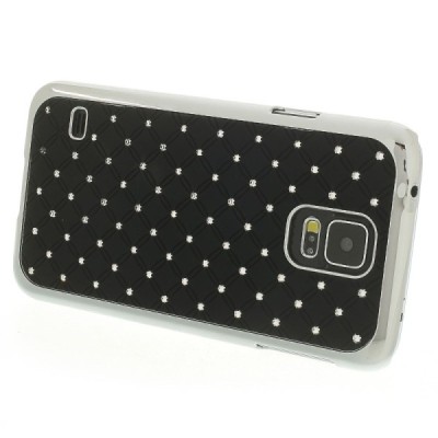 Samsung Galaxy S5 (S5 Neo) elegantiškas juodas dėklas su blizgučiais / Priedai.lt