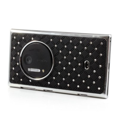 Nokia Lumia 1020 elegantiškas juodas dėklas su blizgučiais / Priedai.lt