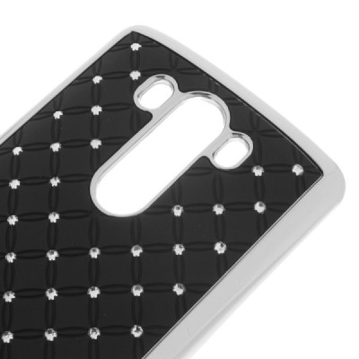 LG G3 D850 elegants melns futrālis ar spīduļiem / Vacins.lv