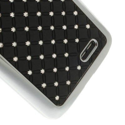 LG L70 D320 elegantiškas juodas dėklas su blizgučiais / Priedai.lt