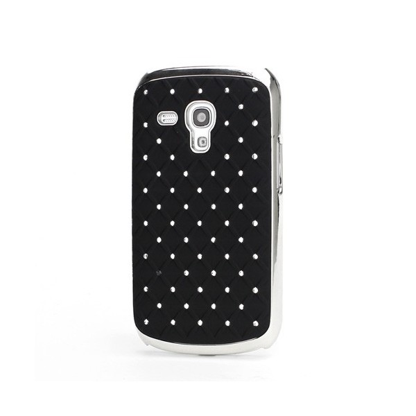 Elegantiškas dėklas - juodas (Galaxy S3 mini)