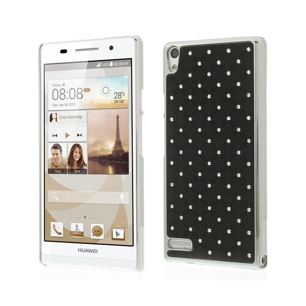 Elegantiškas dėklas - juodas (Ascend P6)