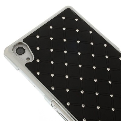 Sony Xperia Z2 elegants melns futrālis ar spīduļiem / Vacins.lv