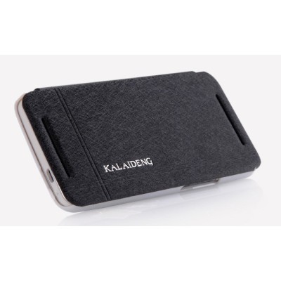 HTC One M7 „Kalaideng“ Iceland atvēramais melns futrālis / Vacins.lv