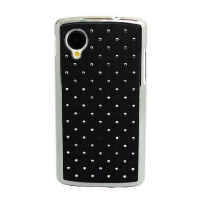 LG Nexus 5 elegants melns futrālis ar spīduļiem / Vacins.lv