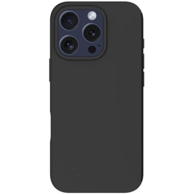 Apple iPhone 16 Pro cieta silikona (TPU) melns apvalks | Vacins.lv