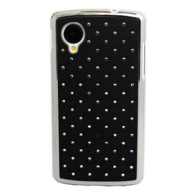 LG Nexus 5 elegants melns futrālis ar spīduļiem / Vacins.lv