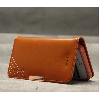 Apple iPhone 5S „Kalaideng“ Royale ādas atvēramais brūns futrālis / Vacins.lv