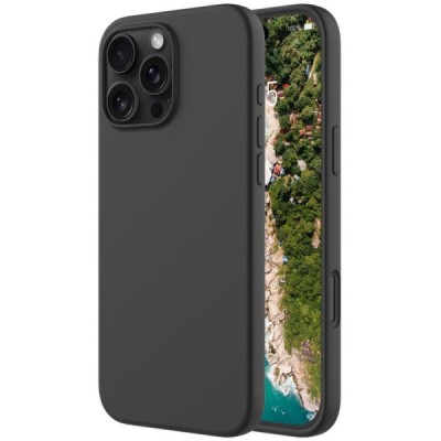 Apple iPhone 16 Pro "Shell" cieta silikona (TPU) apvalks - melns | vacins.lv