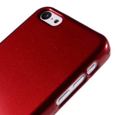 „Mercury“ Color kieto silikono (TPU) raudonas Apple iPhone 5C dėklas (dėkliukas) / Priedai.lt