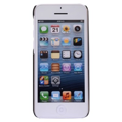 Ploniausias pasaulyje Baseus plastikinis skaidrus Apple iPhone 5C juodas dėklas - nugarėlė / Priedai.lt