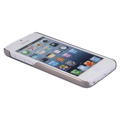 Ploniausias pasaulyje Baseus plastikinis skaidrus Apple iPhone 5C juodas dėklas - nugarėlė / Priedai.lt