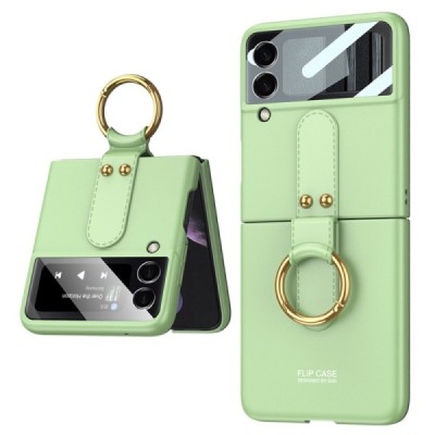 Samsung Galaxy Z Flip4 (F721) „GKK“ Ring plastikinis žalias dėklas - nugarėlė | Priedai.lt