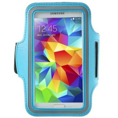 Futrālis sportam (rokas saite) - gaiši zils, universāls (L+ izmērs) / Vacins.lv