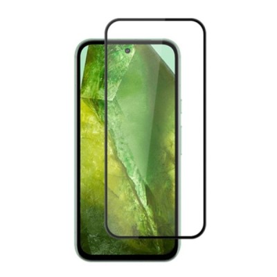 Google Pixel 8A apsauginis ekrano stiklas „Mocolo“ 9H Tempered Glass (juodas, pilnai dengiantis) 0,26 mm | Priedai.lt