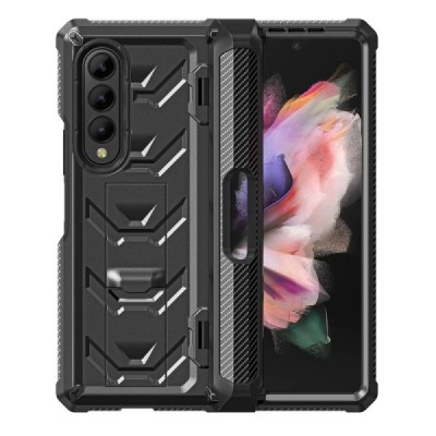 Samsung Galaxy Z Fold3 5G (F926B) „Rugged“ Charcoal Fibre melns apvalks | vacins.lv