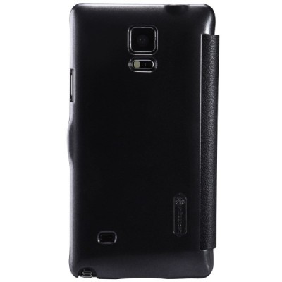 Samsung Galaxy Note 4 N910 Nillkin Fresh atvēramais melns futrālis / Vacins.lv