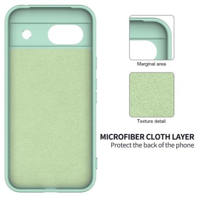 Google Pixel 8A Shell kieto silikono (TPU) dėklas žalias - nugarėlė | Priedai.lt
