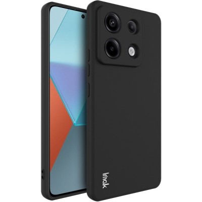 Redmi Note 13 Pro 5G (Poco X6 5G) „Imak“ cieta silikona (TPU) melns apvalks | vacins.lv