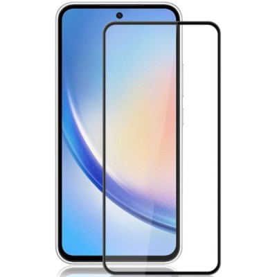 Samsung Galaxy A55 (A35) „Mocolo“ Tempered Glass melns ekrāna aizsargstikls | Vacins.lv