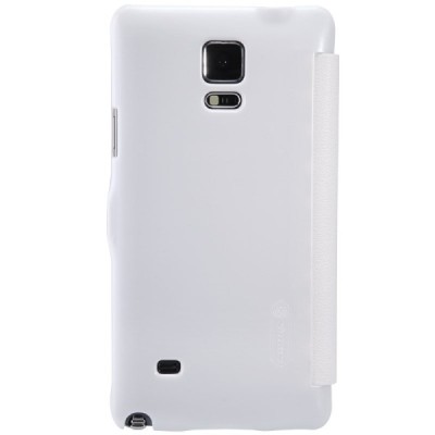 Samsung Galaxy Note 4 N910 baltas odinis atverčiamas Nillkin Fresh dėklas / Priedai.lt