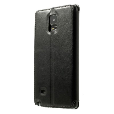 Roar Noble atverčiamas Samsung Galaxy Note 4 (N910) juodas odinis dėklas / Priedai.lt