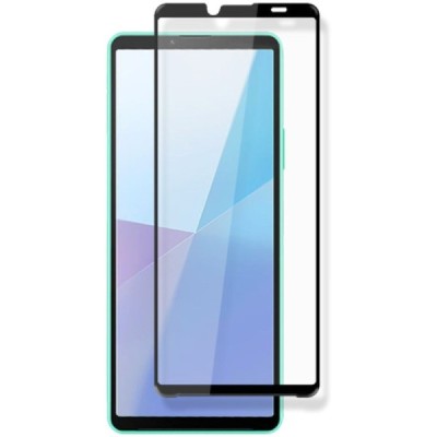 Sony Xperia 10 VI „Mocolo“ Tempered Glass melns ekrāna aizsargstikls | Vacins.lv