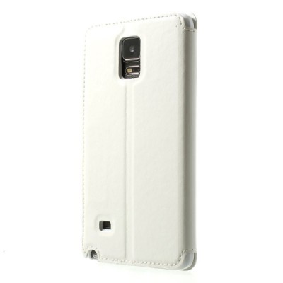 Roar Noble atverčiamas Samsung Galaxy Note 4 (N910) baltas odinis dėklas / Priedai.lt