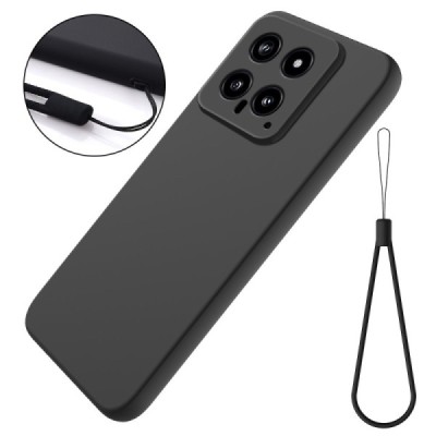 Xiaomi 14 Shell cieta silikona (TPU) apvalks - melns | vacins.lv