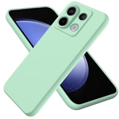 Xiaomi Redmi Note 13 Pro 5G / Poco X6 5G Shell cieta silikona (TPU) apvalks - zaļš | vacins.lv