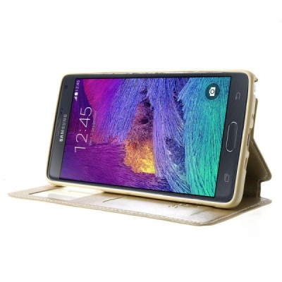 Samsung Galaxy Note 4 (N910) Roar Noble ādas atvēramais šapaniešs futrālis / Vacins.lv