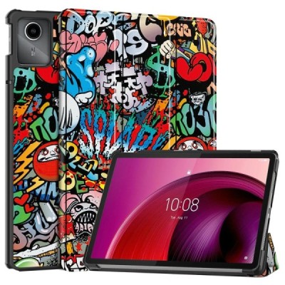 Lenovo Tab M11 (TB330FU) atvēramais „Street Art“ krāsains, maciņš | Vacins.lv
