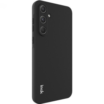 Samsung Galaxy A55 5G (SM-A556) „Imak“ cieta silikona (TPU) melns apvalks | vacins.lv