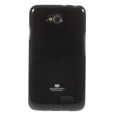 LG L70 D320 Mercury melns cieta silikona (TPU) futrālis / Vacins.lv