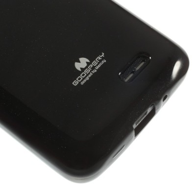 LG L70 D320 Mercury melns cieta silikona (TPU) futrālis / Vacins.lv