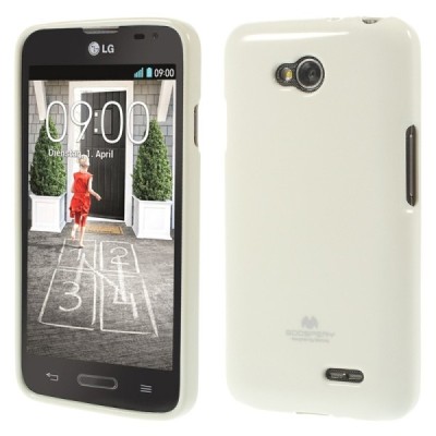 LG L70 (D320) Mercury balts cieta silikona (TPU) futrālis / Vacins.lv
