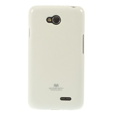 LG L70 D320 baltas Mercury kieto silikono (TPU) dėklas / Priedai.lt