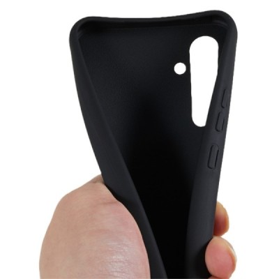 Samsung Galaxy A55 5G (SM-A556) Strap cieta silikona (TPU) melns apvalks | vacins.lv