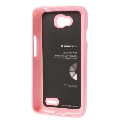 LG L70 (D320) rožinis Mercury kieto silikono (TPU) dėklas / Priedai.lt