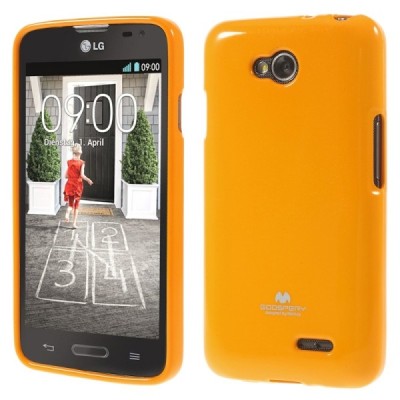LG L70 (D320) geltonas Mercury kieto silikono (TPU) dėklas / Priedai.lt