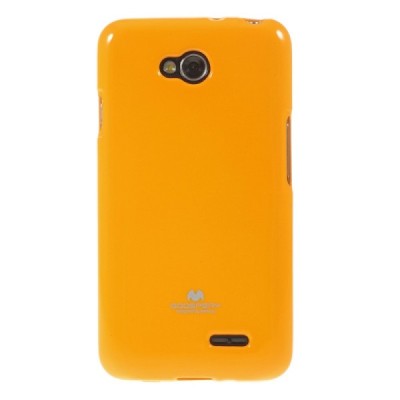 LG L70 (D320) geltonas Mercury kieto silikono (TPU) dėklas / Priedai.lt