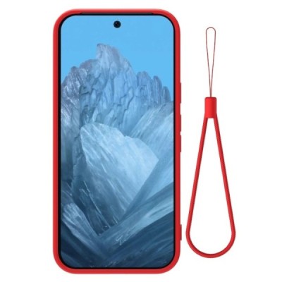 Google Pixel 9 Pro Shell cieta silikona (TPU) apvalks - sarkans | vacins.lv